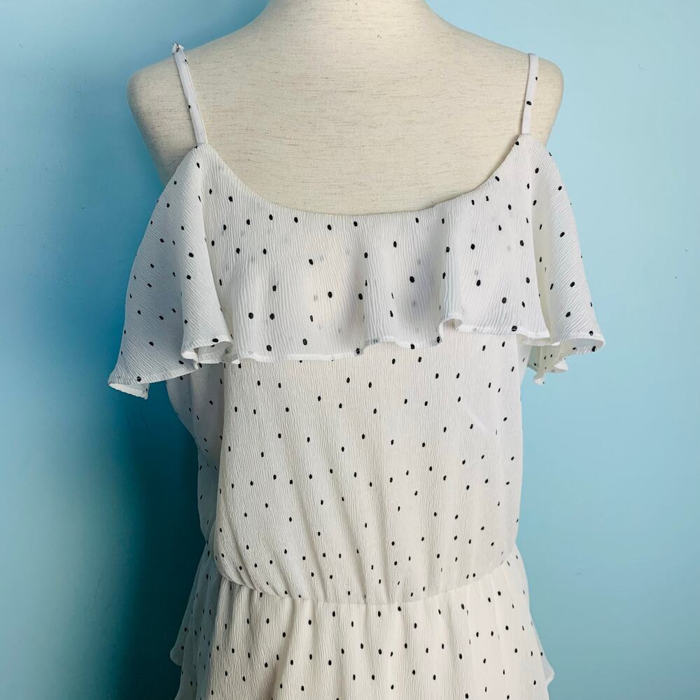 NWT Parker Dot Ruffle Slip Dress - Picture 3 of 9